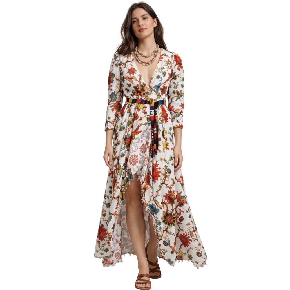 Alix of Bohemia Lalli Reef Wrap Dress | Boho  Maxi | XS Bohemian Luxury Resort‎